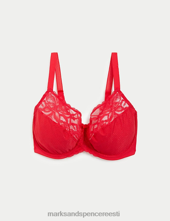 Riietus ee Marks & Spencer unisex wild blooms minimiser full cup rinnahoidja helepunane NZTRN4030