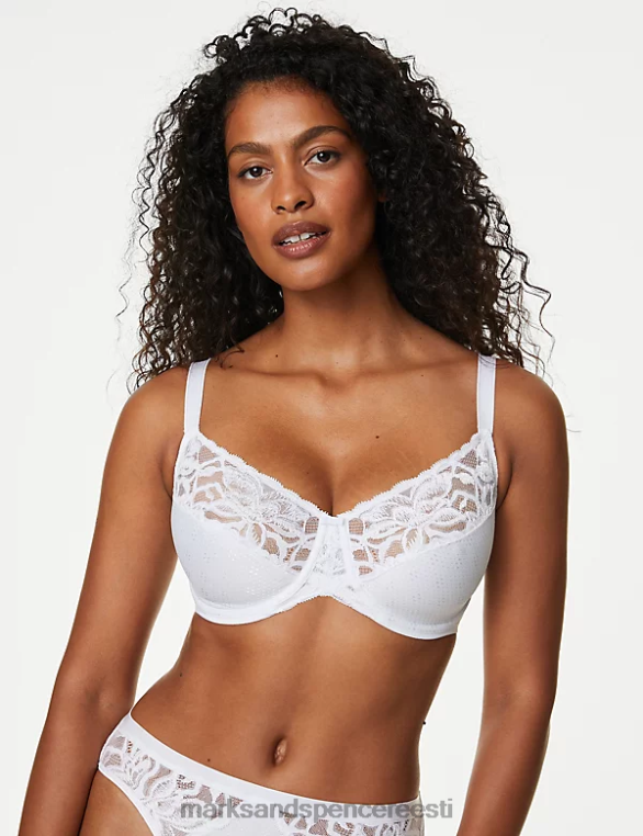 Riietus ee Marks & Spencer unisex wild blooms minimiser full cup rinnahoidja valge NZTRN4028