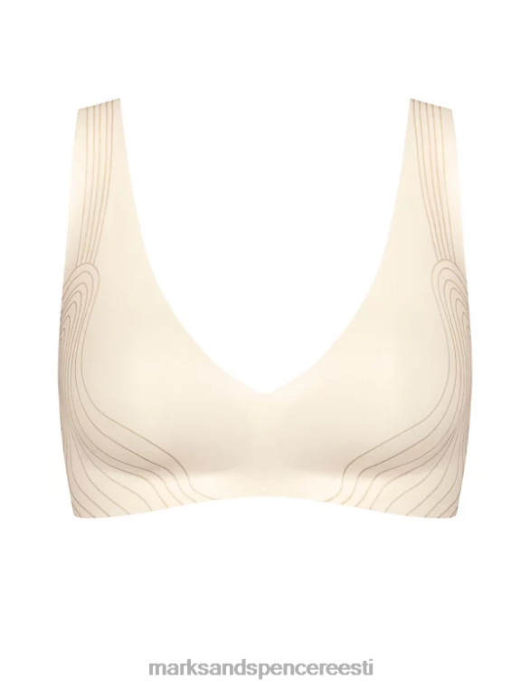 Riietus ee Marks & Spencer unisex zero feel 2.0 polsterdamata juhtmeta bralette valge NZTRN4836