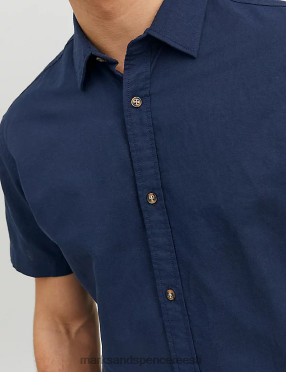 Riietus ee Marks & Spencer unisex Slim fit puuvillane rikkalik oxfordi särk merevägi NZTRN5576