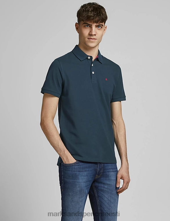 Riietus ee Marks & Spencer unisex puhtast puuvillast polosärk mereväe segu NZTRN5275