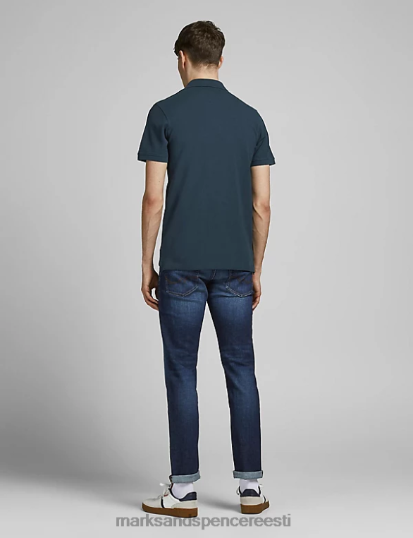 Riietus ee Marks & Spencer unisex puhtast puuvillast polosärk mereväe segu NZTRN5275