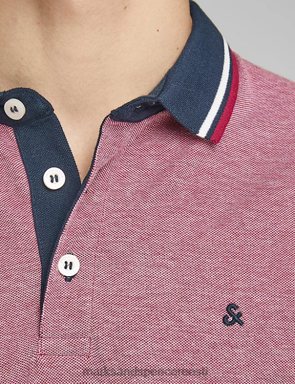 Riietus ee Marks & Spencer unisex slim fit puhtast puuvillast polosärk punane NZTRN5231