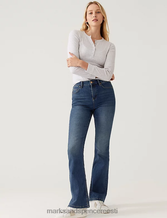 Riietus ee Marks & Spencer unisex eva bootcut teksad keskmine indigo NZTRN863