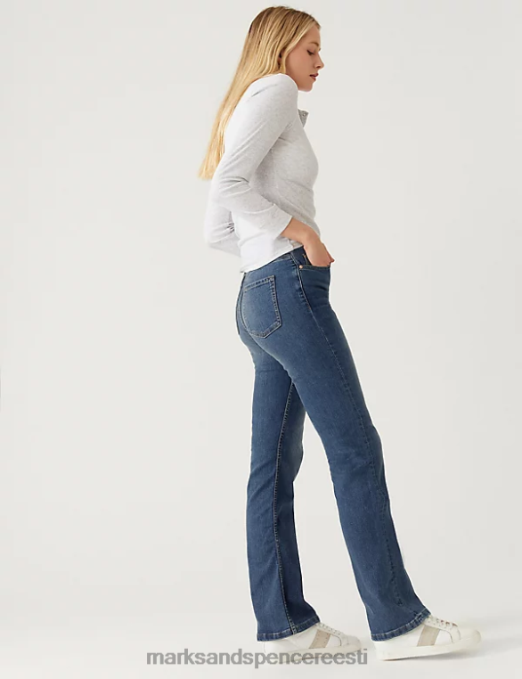 Riietus ee Marks & Spencer unisex eva bootcut teksad keskmine indigo NZTRN863