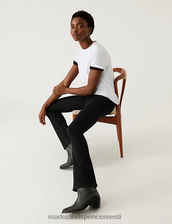 Riietus ee Marks & Spencer unisex eva bootcut teksad must segu NZTRN862