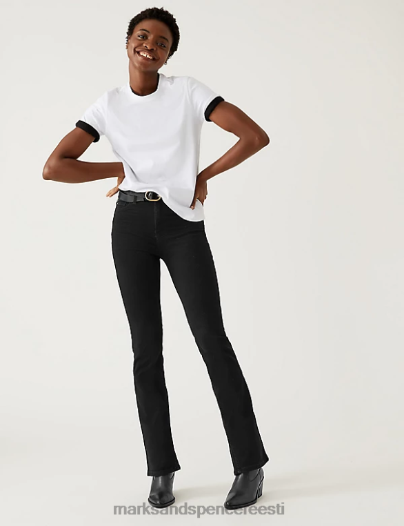 Riietus ee Marks & Spencer unisex eva bootcut teksad must segu NZTRN862