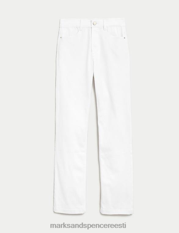 Riietus ee Marks & Spencer unisex roma sirge säärega teksad valge NZTRN3567