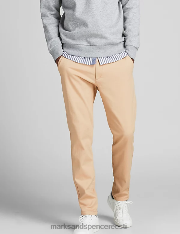 Riietus ee Marks & Spencer unisex slim fit chino beež segu NZTRN7084