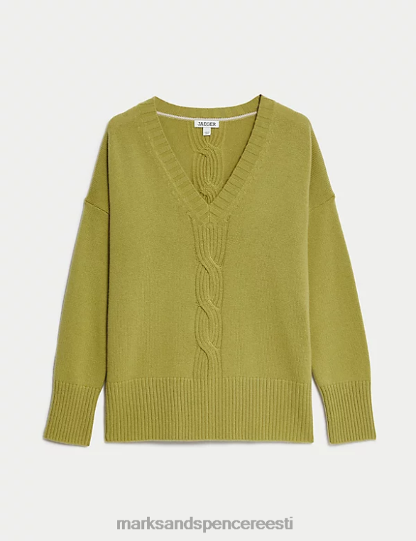 Riietus ee Marks & Spencer unisex villarikas kaabliga kootud kampsun kašmiiriga lubi NZTRN1080