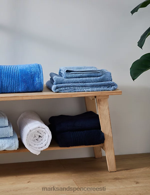 tarvikud ee Marks & Spencer unisex egiptuse puuvillast luksuslik rätik chambray NZTRN3639
