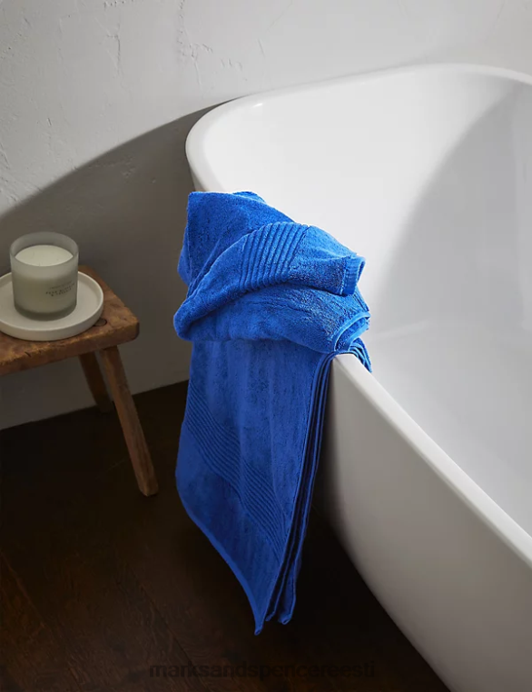 tarvikud ee Marks & Spencer unisex egiptuse puuvillast luksuslik rätik koobalt NZTRN3627
