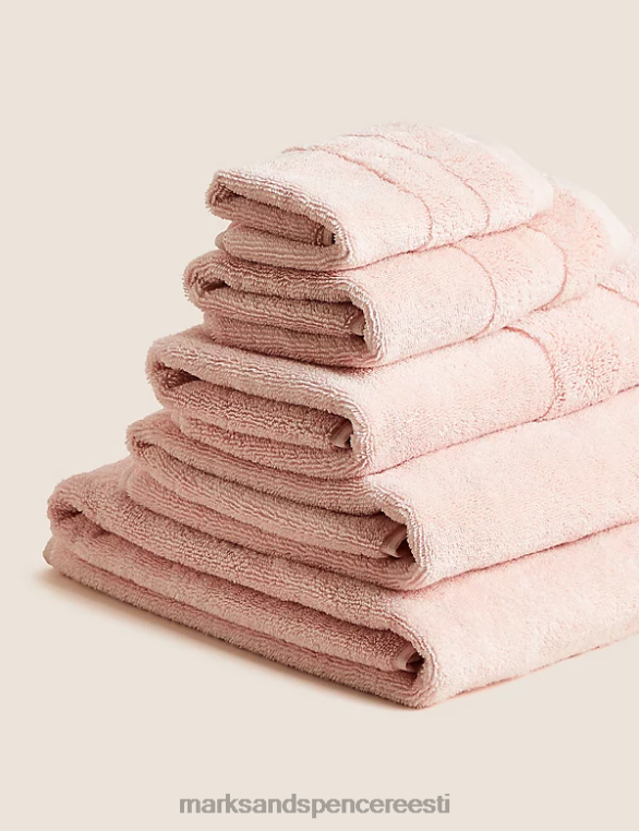 tarvikud ee Marks & Spencer unisex ülim Türgi luksuslik puuvillane rätik pehme roosa NZTRN3602