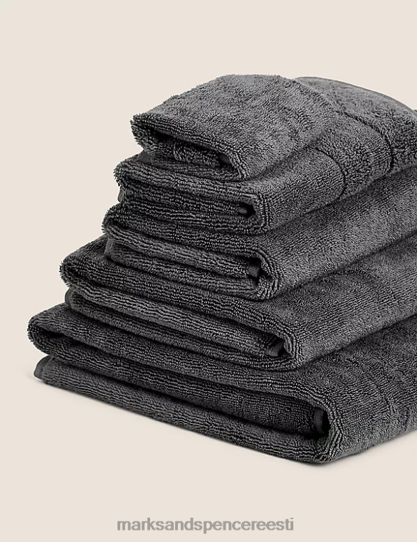 tarvikud ee Marks & Spencer unisex ülim Türgi luksuslik puuvillane rätik süsi NZTRN3297