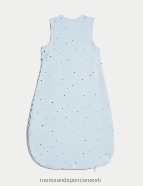 tarvikud ee Marks & Spencer unisex puhtast puuvillast karu 2,5 tog magamiskott jääsinine NZTRN7450