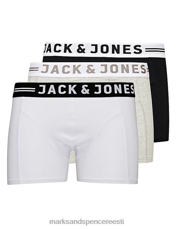 tarvikud ee Marks & Spencer unisex 3pk puuvillarikkad kohvrid hall segu NZTRN6909