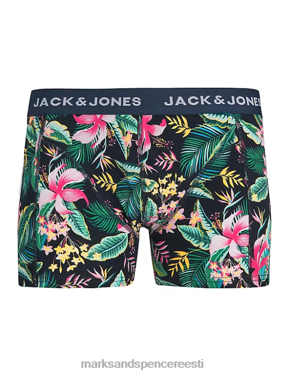 tarvikud ee Marks & Spencer unisex 3pk puuvillarikkad kohvrid merevägi NZTRN7223