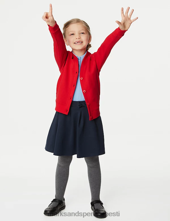 koolivorm ee Marks & Spencer lapsed puuvillane staynew school kardigan punane NZTRN9040