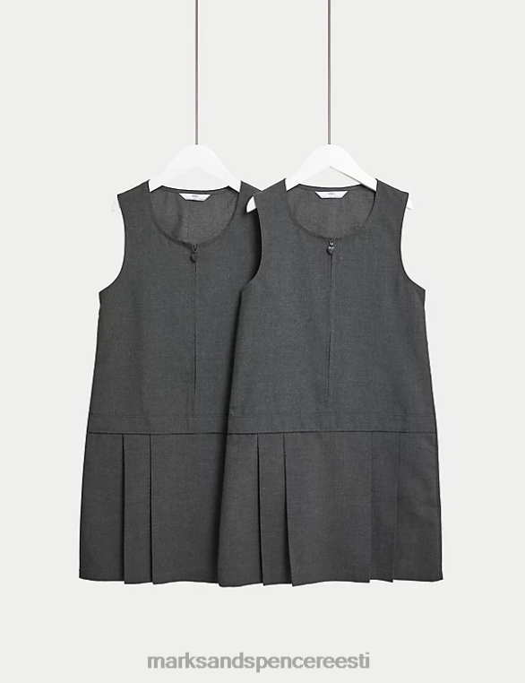 koolivorm ee Marks & Spencer lapsed 2pk kortsumiskindlad kooli pinafores hall NZTRN9198