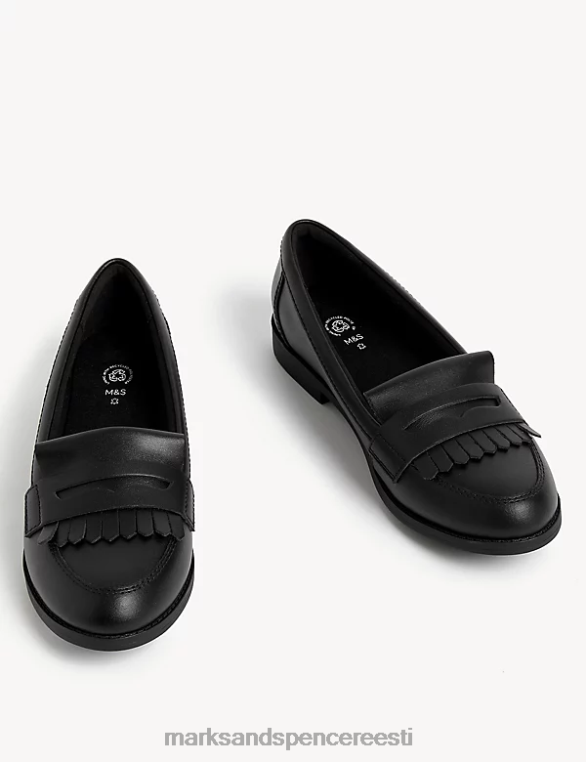 koolivorm ee Marks & Spencer lapsed nahast freshfeet kooliloafers must NZTRN9721