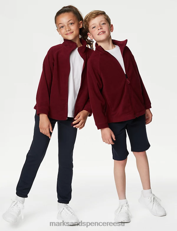 koolivorm ee Marks & Spencer lapsed tõmblukuga fliis Burgundia NZTRN8953
