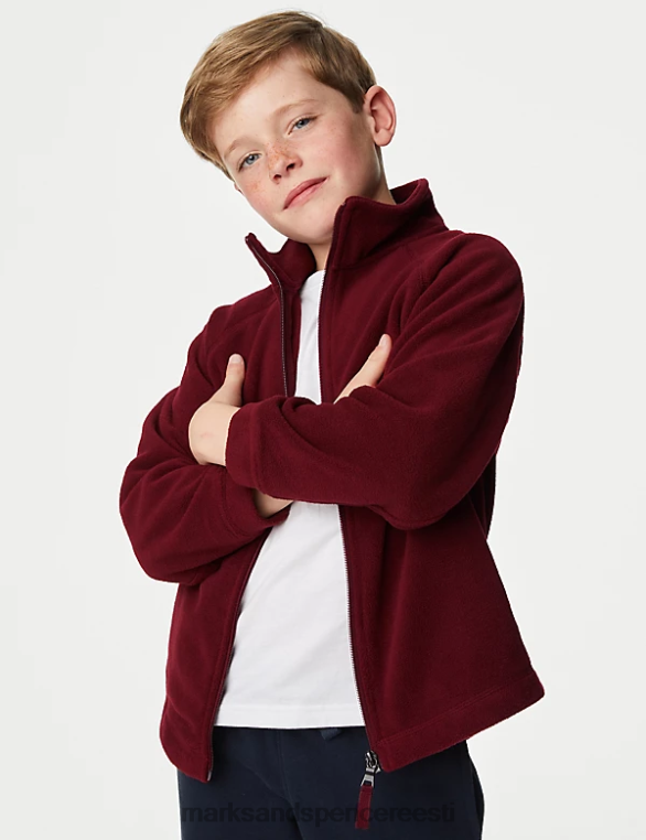 koolivorm ee Marks & Spencer lapsed tõmblukuga fliis Burgundia NZTRN8953
