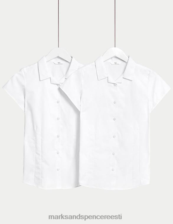 koolivorm ee Marks & Spencer lapsed 2pk easy iron revere koolisärgid valge NZTRN9544