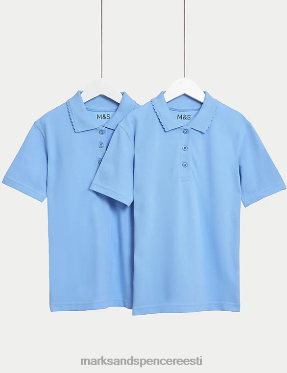koolivorm ee Marks & Spencer lapsed 2pk plekikindlad kooli polosärgid sinine NZTRN9400