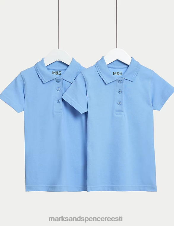 koolivorm ee Marks & Spencer lapsed 2pk slim fit kooli polo särgid sinine NZTRN9181