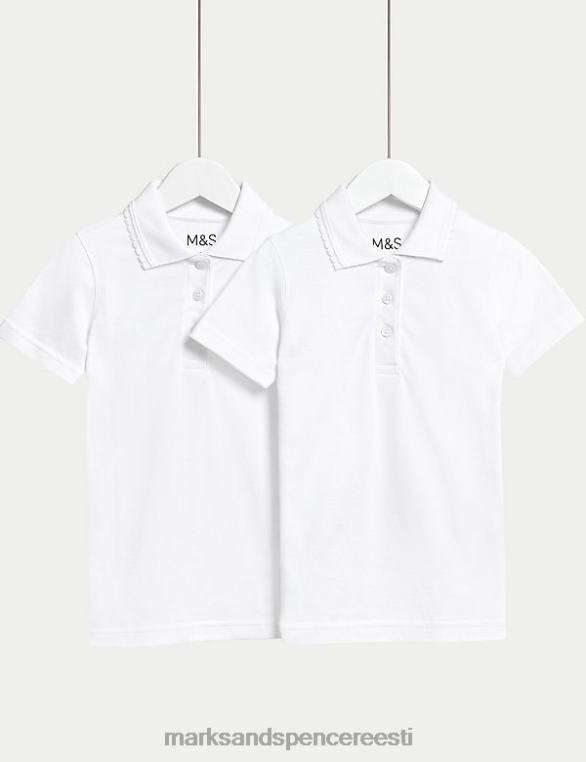 koolivorm ee Marks & Spencer lapsed 2pk slim fit kooli polo särgid valge NZTRN8910