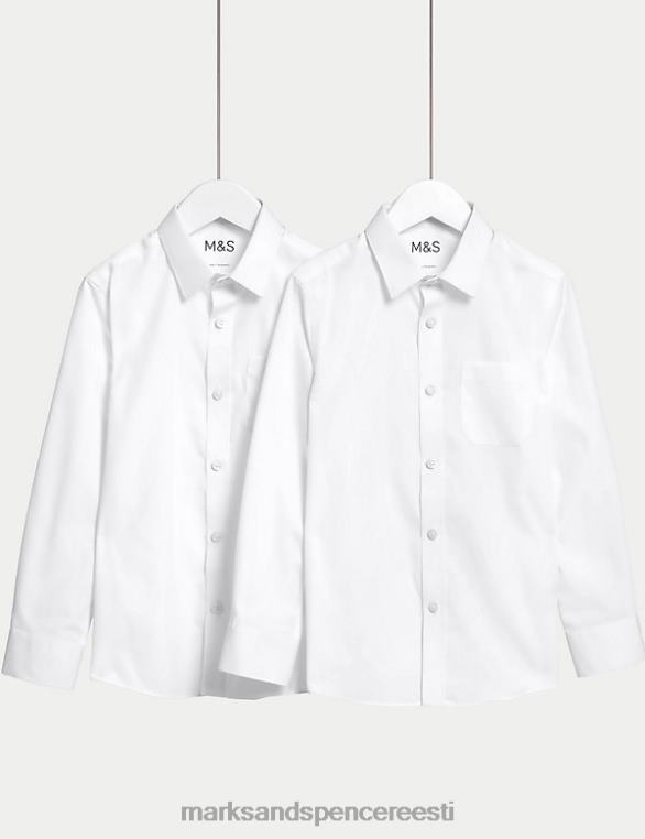 koolivorm ee Marks & Spencer lapsed 2pk slim fit mittetriikrauad koolisärgid valge NZTRN8850