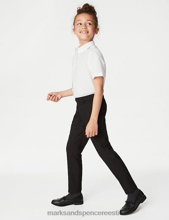 koolivorm ee Marks & Spencer lapsed 3pk pluss istuvad kergesti triikrauad koolisärgid valge NZTRN9634