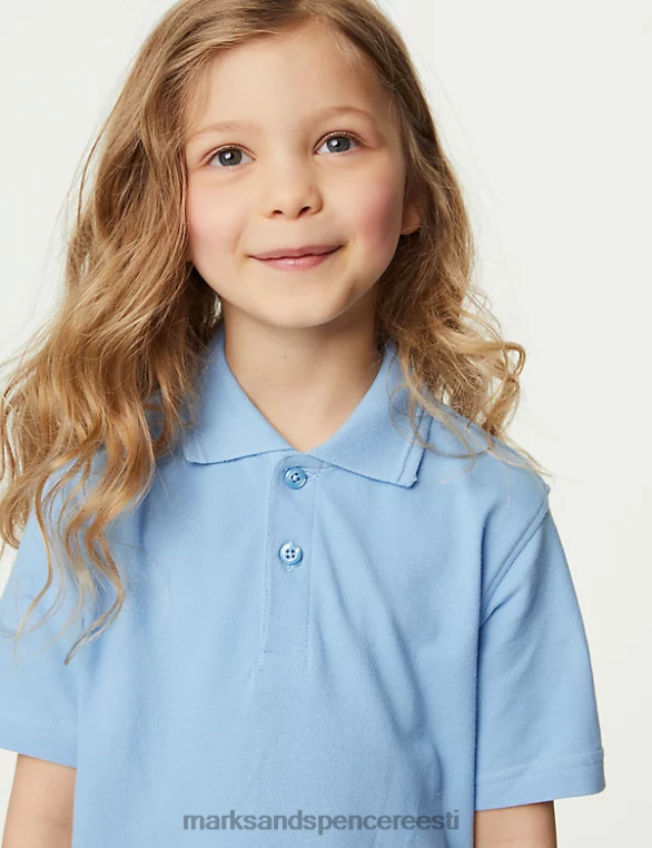 koolivorm ee Marks & Spencer lapsed 3pk puhtast puuvillast kooli polosärgid sinine NZTRN317