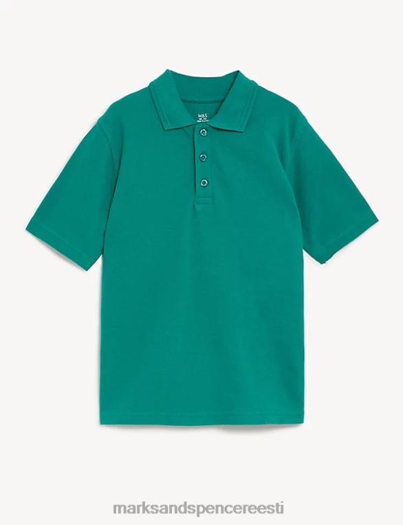 koolivorm ee Marks & Spencer lapsed puhtast puuvillast polosärk jade NZTRN8474