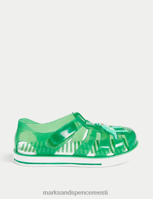 jalatsid ee Marks & Spencer lapsed dinosauruse riptape želee sandaalid roheline NZTRN8570