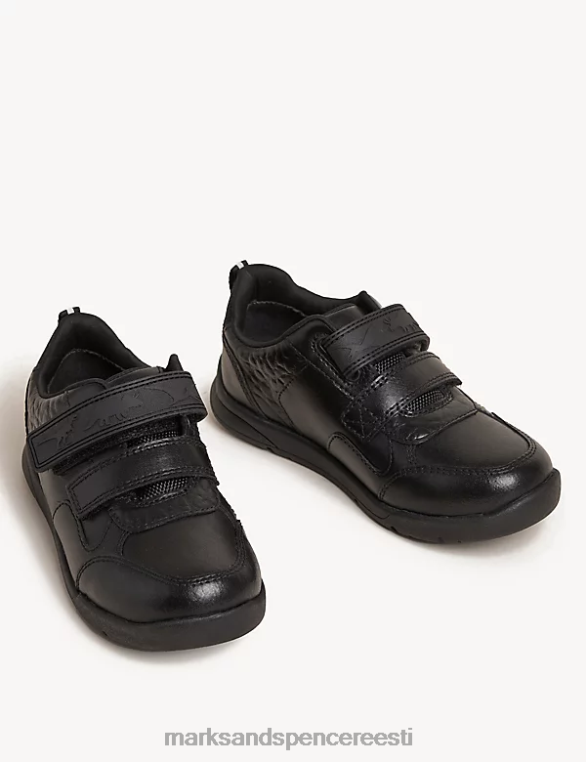 jalatsid ee Marks & Spencer lapsed nahast freshfeet koolijalatsid must NZTRN8447