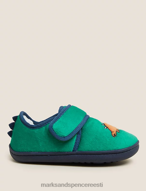 jalatsid ee Marks & Spencer lapsed riptape dinosauruse sussid roheline segu NZTRN8758