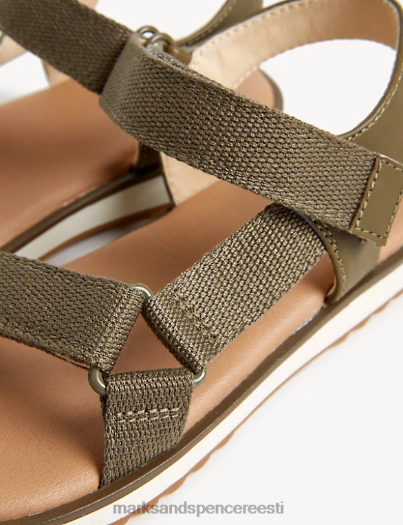 jalatsid ee Marks & Spencer lapsed riptape matkajad khaki NZTRN8376