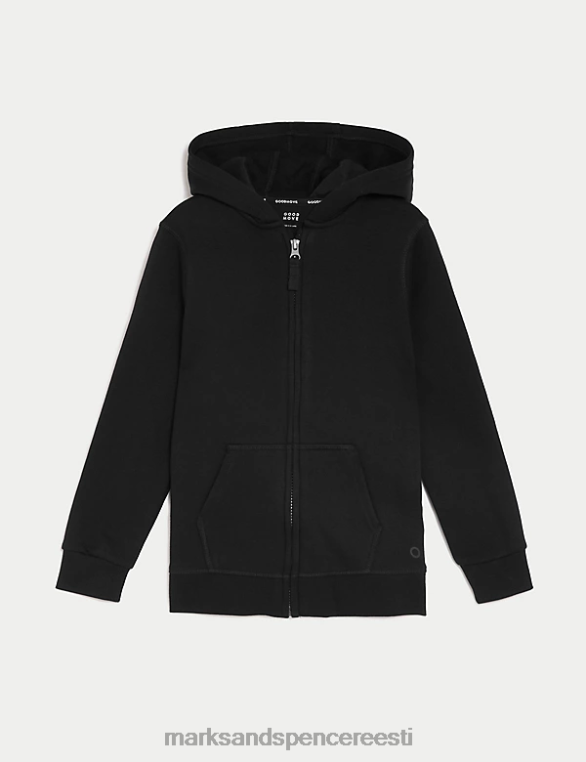 Riietus ee Marks & Spencer lapsed kapuutsiga kooli dressipluus must NZTRN8104