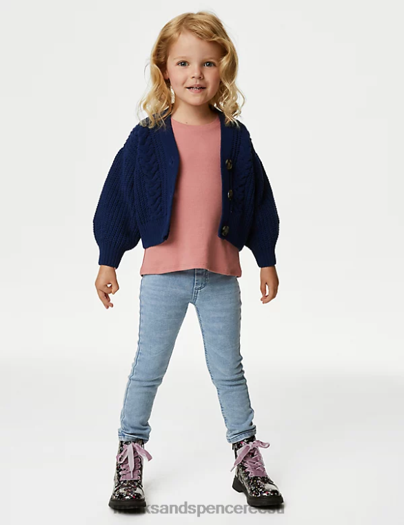Riietus ee Marks & Spencer lapsed kootud kardigan merevägi NZTRN9104