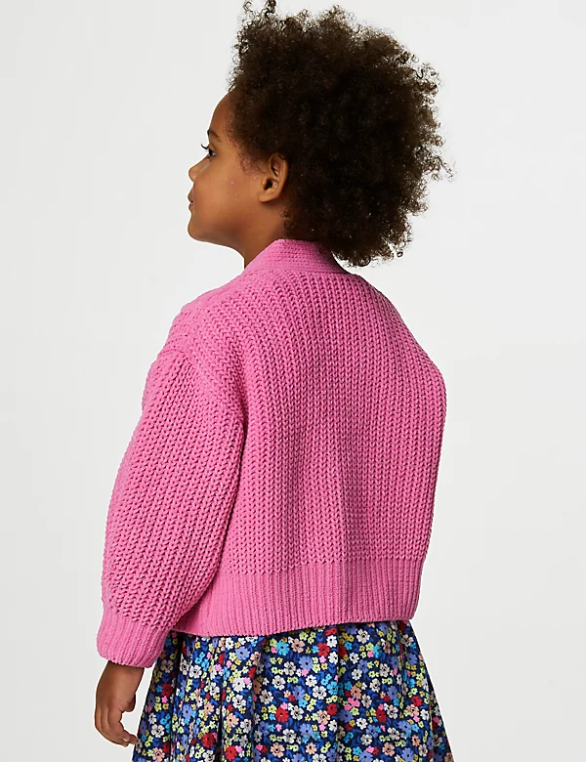 Riietus ee Marks & Spencer lapsed kootud kardigan roosa NZTRN8838