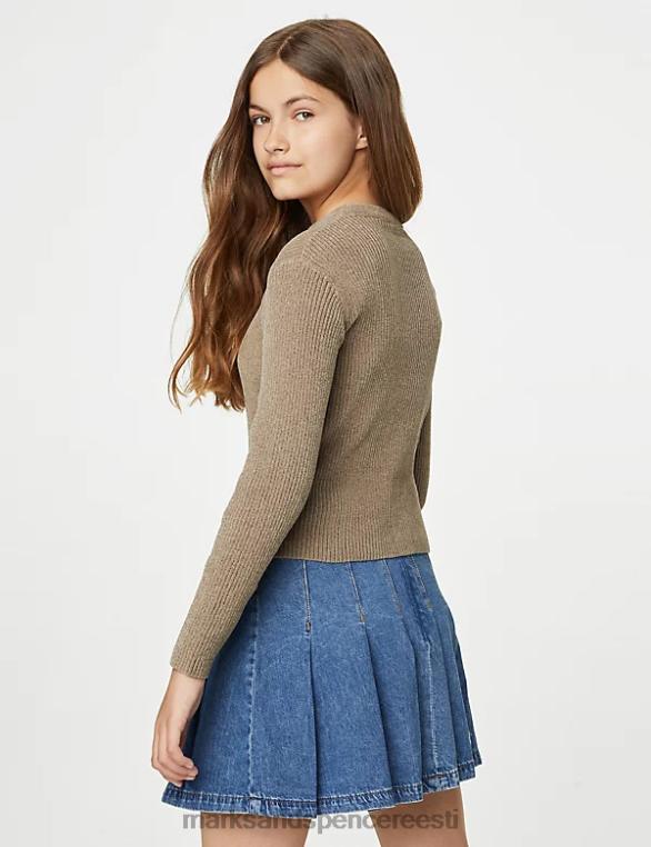 Riietus ee Marks & Spencer lapsed kootud triibuline kampsun naarits NZTRN9838