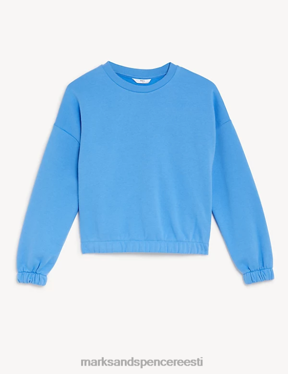 Riietus ee Marks & Spencer lapsed puuvillane dressipluus sinine NZTRN9313