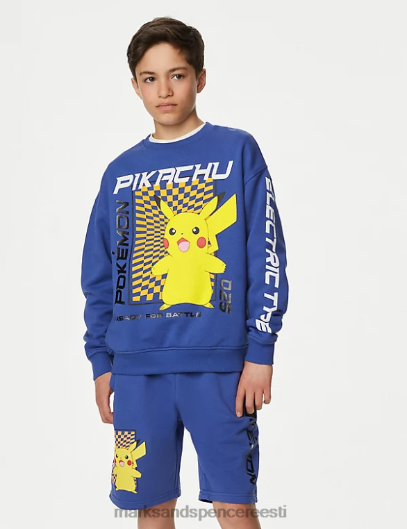 Riietus ee Marks & Spencer lapsed puuvillase rikkaliku pokemoni dressipluus sinine NZTRN8468