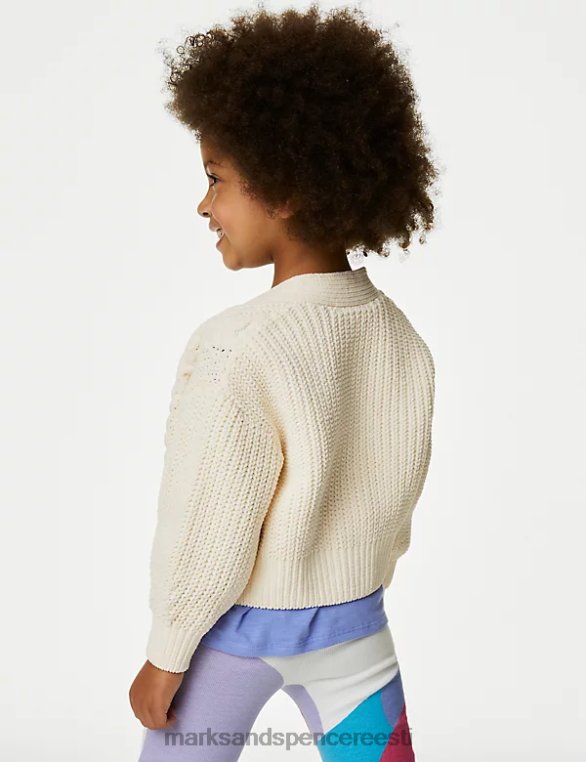 Riietus ee Marks & Spencer lapsed turske kootud kardigan kreem NZTRN8891
