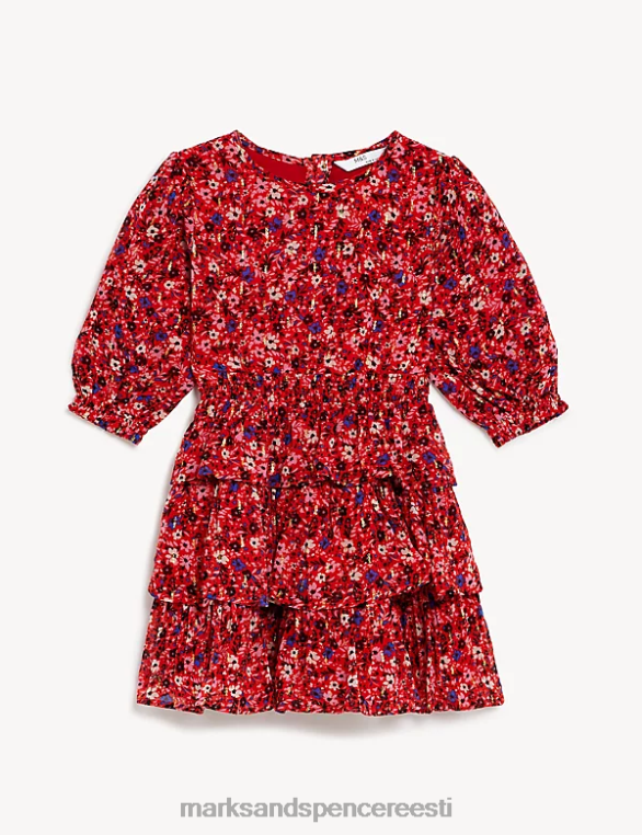 Riietus ee Marks & Spencer lapsed lilleline kleit punane NZTRN8879