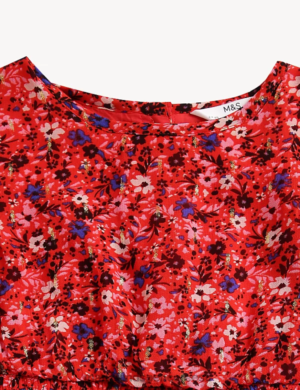 Riietus ee Marks & Spencer lapsed lilleline kleit punane NZTRN8879