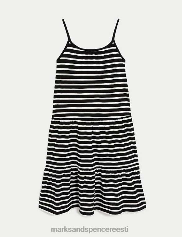 Riietus ee Marks & Spencer lapsed puhtast puuvillast kleit must NZTRN9740