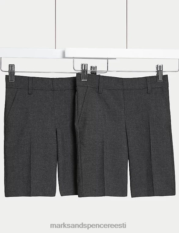 Riietus ee Marks & Spencer lapsed 2pk õhukesed säär pluss vöökohaga koolipüksid hall NZTRN7872