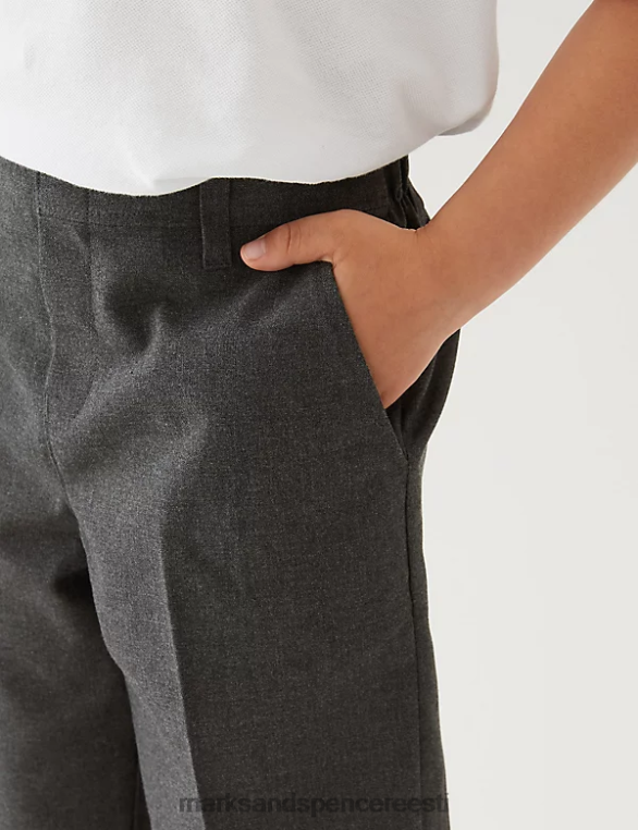 Riietus ee Marks & Spencer lapsed 2pk lihtsasti riietatavad koolipüksid hall NZTRN8522